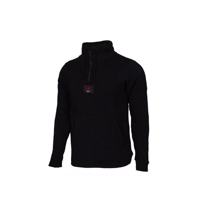 Jordan Sweatshirts Men's Black Stand Collar Moderate Regular AV2293-010