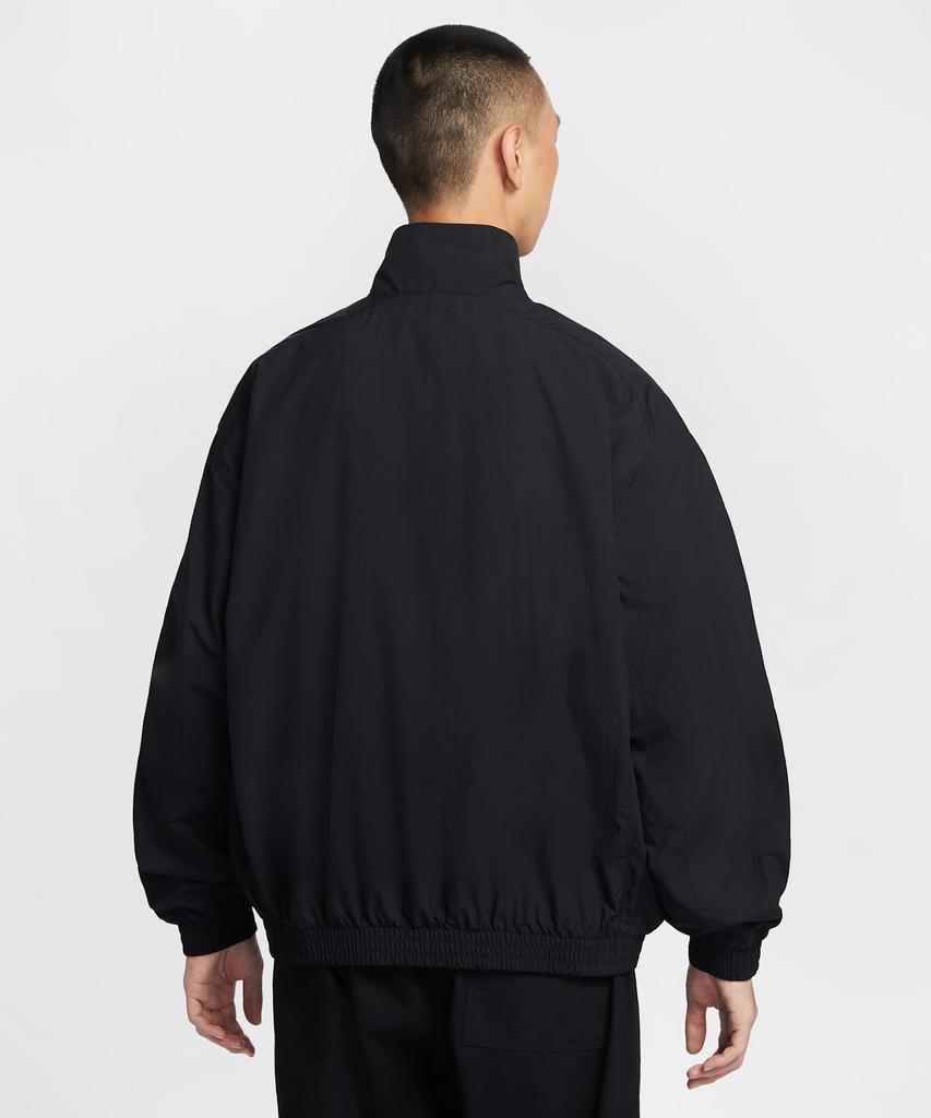 Nike Club Oversized Woven Track Jacket M - Black:White / Hq6110-010