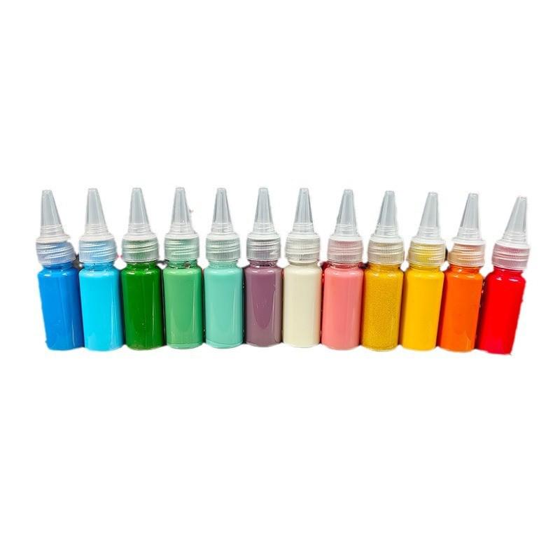 DIY Lacquer Round Fan Painting Set - Includes Pigment and Absorbent Paper