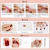 Nail Tips Popular Japanese Style NIUANIUA Fashion Nail Art Cute Long Nail Tips Nail Set with Nail File Bridal Nails Glossy Gradient 6-Pack (144