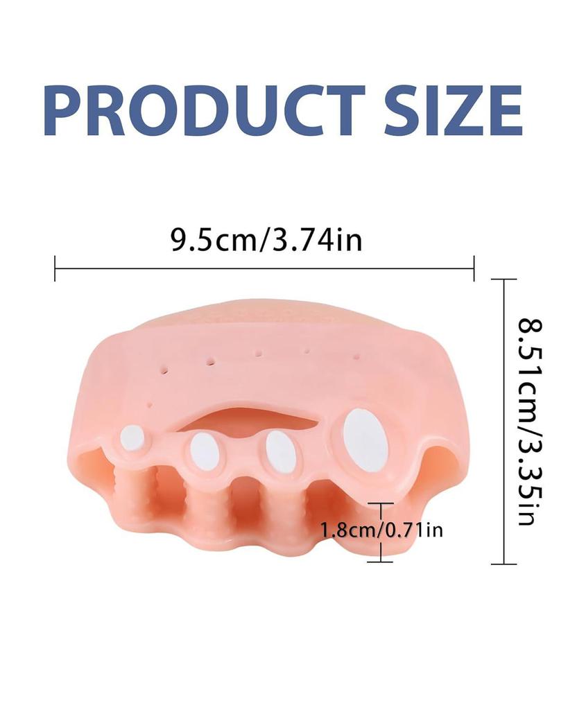 Five-Hole Honeycomb Hallux Valgus Bunion Corrector SEBS Toe Separator Pad