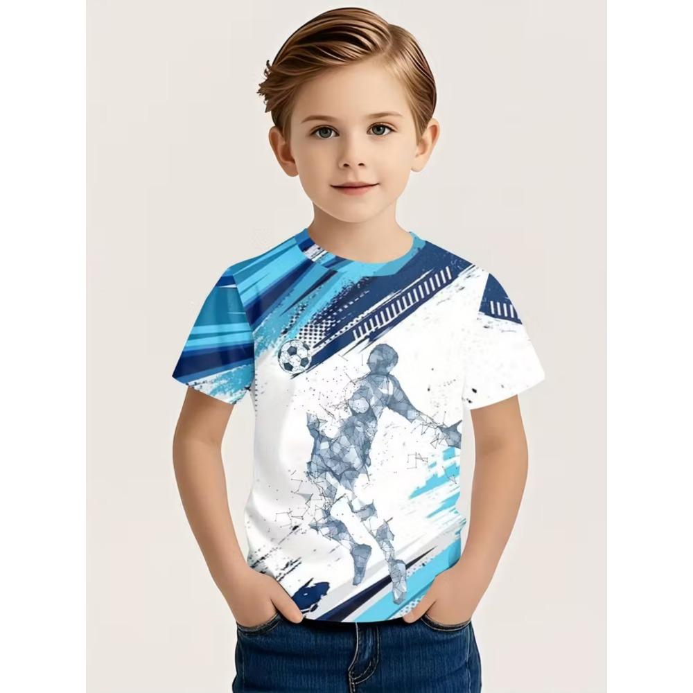 Abbigliamento Ragazzi Taekwondo Judo Moda T-shirt con Stampa 3D Sportivo Bambini Maniche Corte Estate Abbigliamento Palestra Harajuku Magliette Top Cool