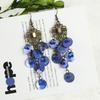 Bohemian Vintage Gorgeous Shell Earrings Long Tassel Versatile Vacation Femininity Court Earrings Ear Accessories