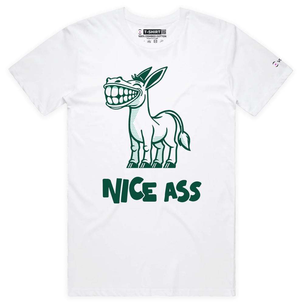 VOICEART Забавная футболка с изображением осла и животных, с графическим дизайном премиум-качества L