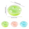 Bread Box Microwavable Transparent Round Shape Food Container Sandwich Toast Box Kids Worker School Breakfast Lunch Bento Box