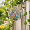 Artistic Hanging Ornament Flower Print Sun Catcher, Acrylic Colorful Owl Hummingbird Dragonfly Suncatcher, Suncatcher Ornament, Home Window