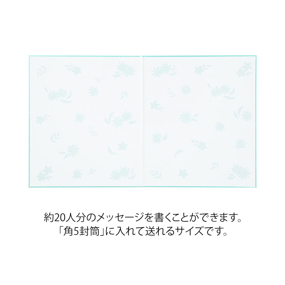 Midori Shikishi Colored Shikishi S Silk Floral Pattern Blue 33263006 Bi-fold