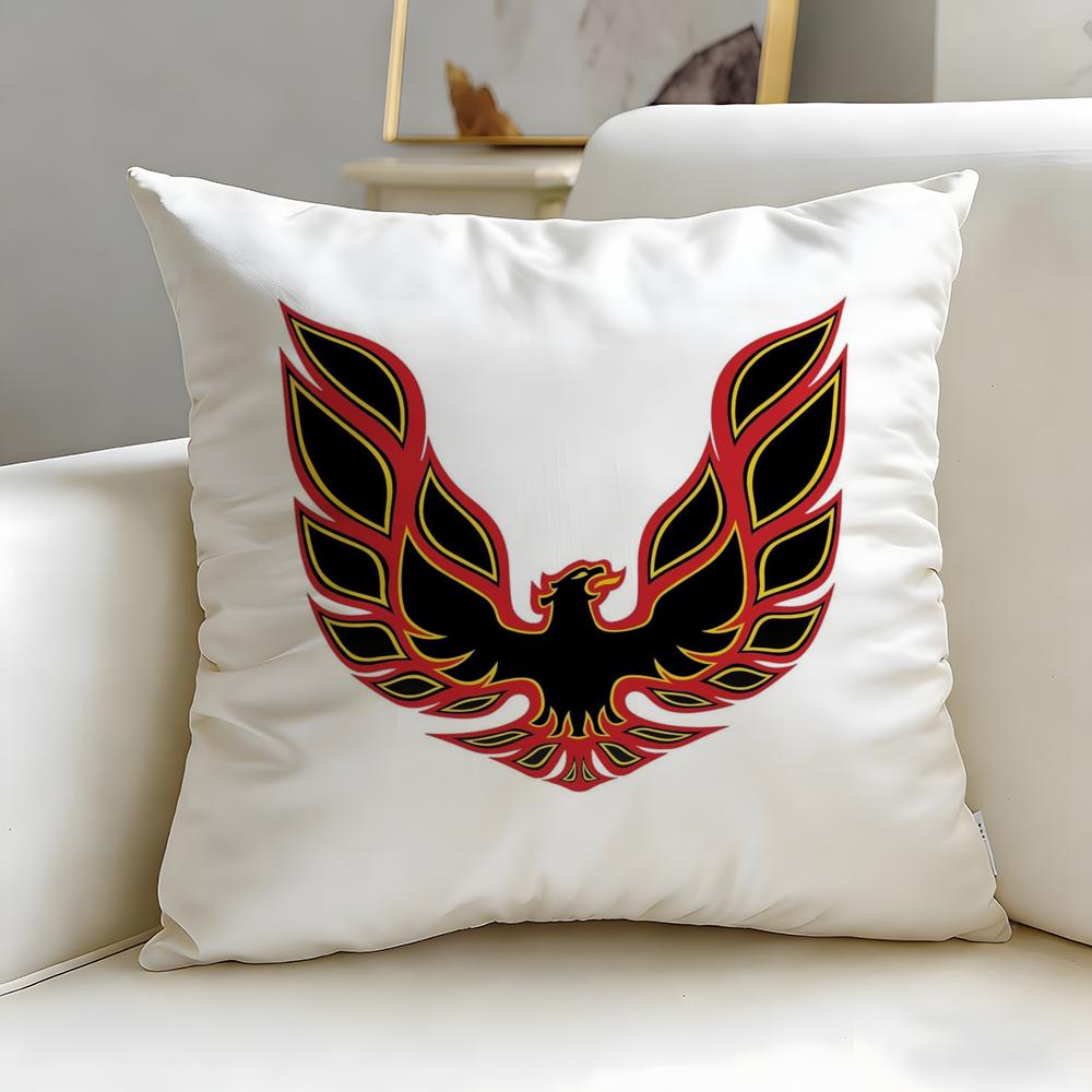 classic car brand Pontiac Cushion Cover Soft EasyWash Pillow Case Versatile for Couch Bed Travel and Office
