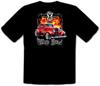 Ford V8 75th Vintage Car Hot Rod Classic Car Ride Black T-shirt 448SWKids