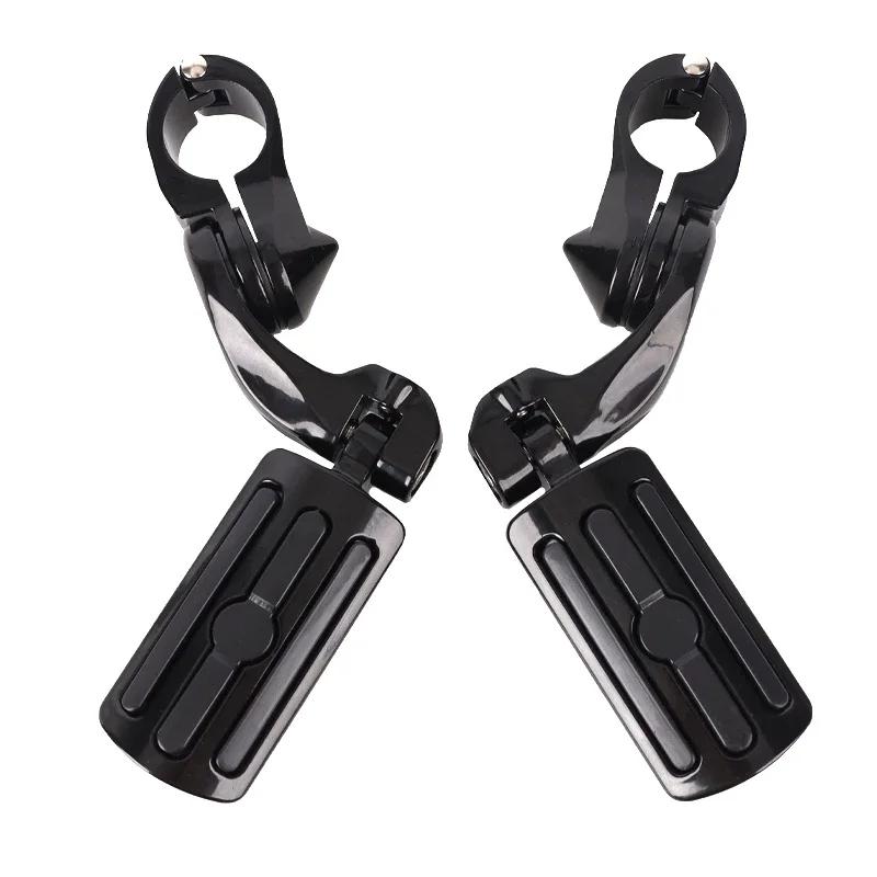 Suitable for Harley Davidson motorcycle bumper rest pedals, aluminum alloy plated modified accessories, rear pedal bracket