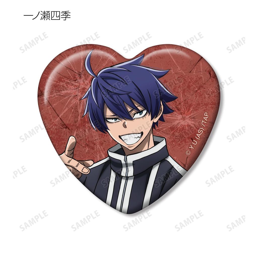 Togen Anki Trading Box of 11 Heart-Shaped Badges,