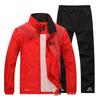 Spring Running Sets Men Sport Suits Sportswear Set Training Warm Tracksuit Zip Pocket Jogging Suit
