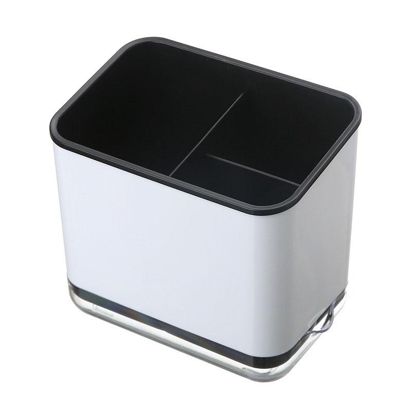 3 Grid Kitchen Utensil Holder Drainable Cutlery Caddy For Spoons Forks Knives Space Saving Countertop Organizer For Home Kitch