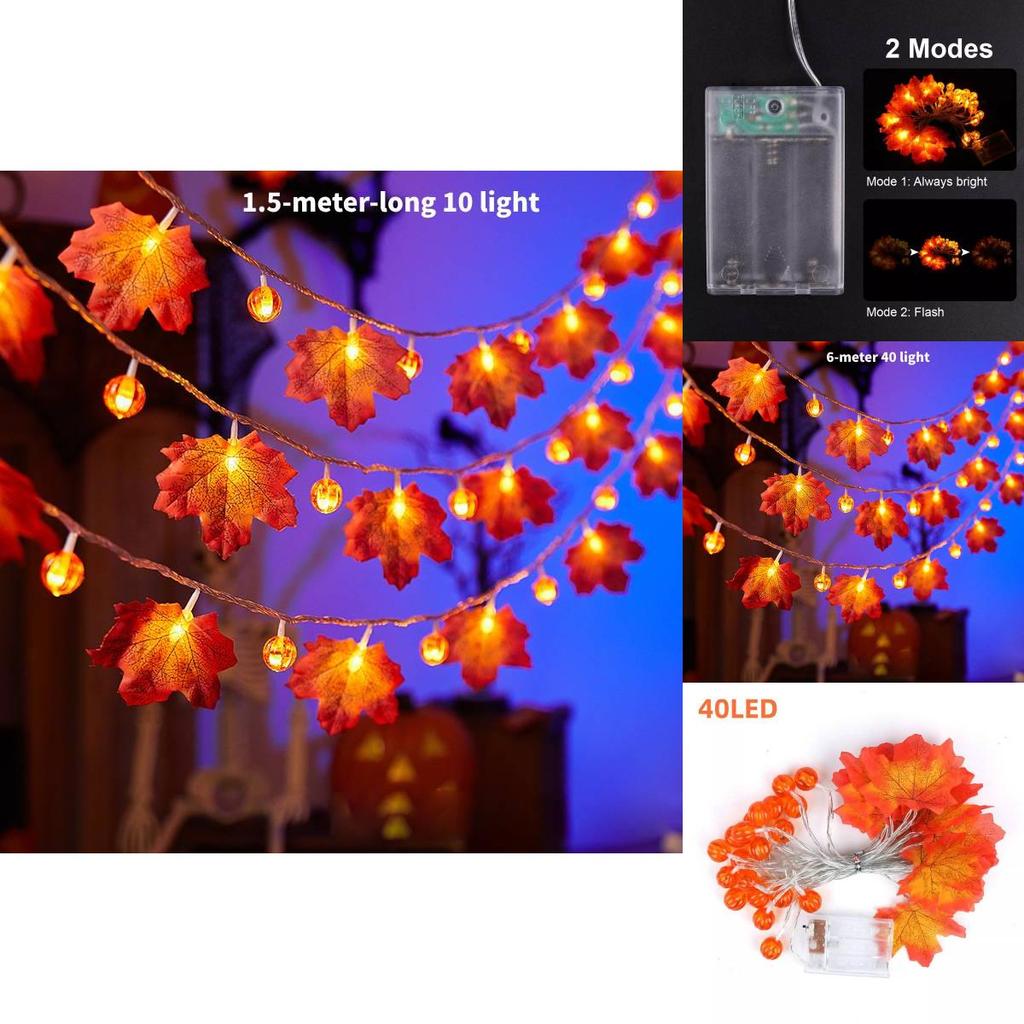 Led Halloween String Lights With Colorful Pumpkins Ghosts And Bats For Festive Decor