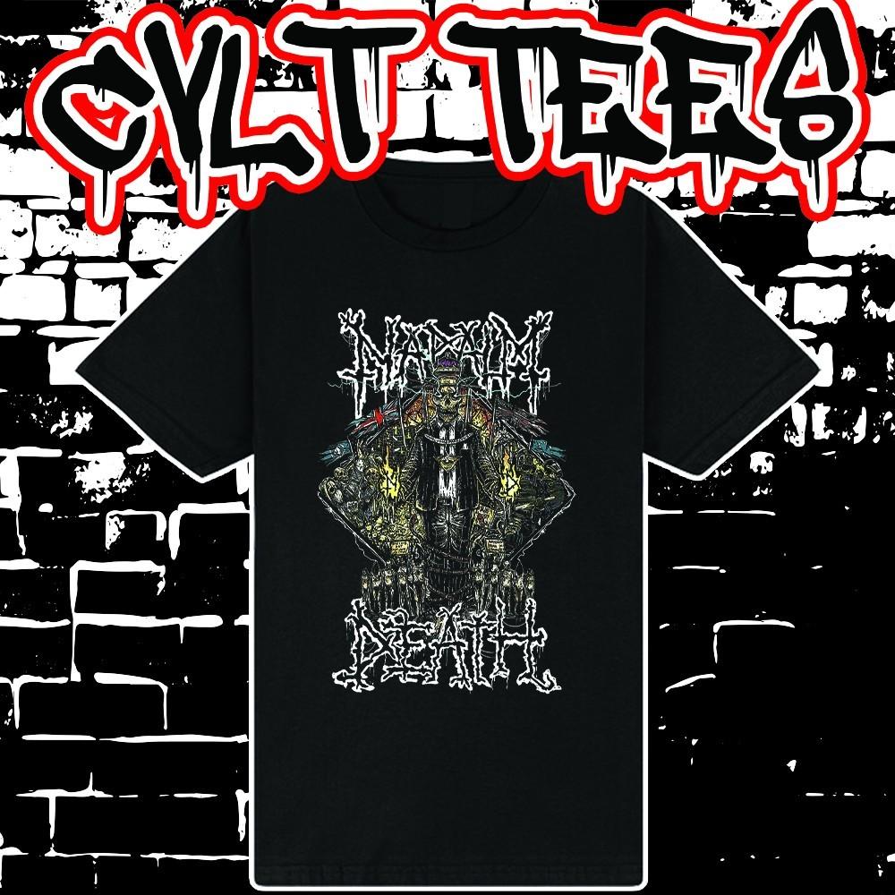 Футболка с принтом группы Napalm Death ~ 100% Хлопок Унисекс XXXXL