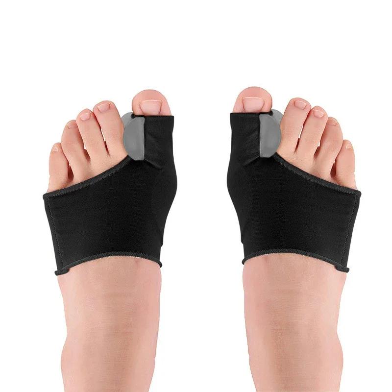1Pair Toe Separator Hallux Valgus Bunion Corrector Orthotics Feet Bone Thumb Adjuster Correction Pedicure Sock Straightener