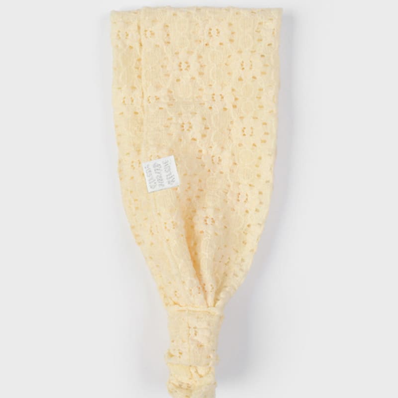 Eireve FLORAL LACE 2-WAY BANDANA HEADBAND (VANILLA)