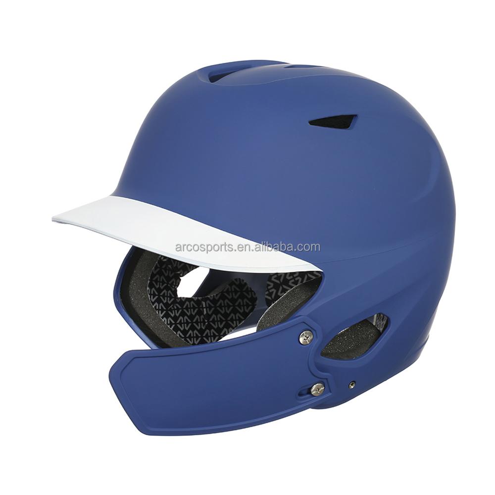Professional Customized Single Ear Two Tone Matt Baseball Softball Helmet Standard Safety Protective Baseball Batting Helmet S