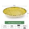 JINMEILI Melamine Imitation Bamboo Style Serving Plates