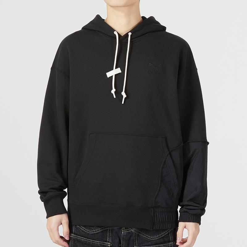 Puma Cny National Style New Year Series Bz Zaozhi Hoodie Logo Embroidery Back Print Casual Hooded Sweatshirt Men Hoodies Black 539593-01