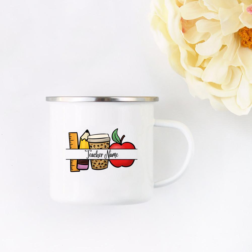 Personalised Teacher Mug with Name Thank You for Helping Me Grow Gift Nursery Primary Teacher Appreciation Gifts Coffee Mug