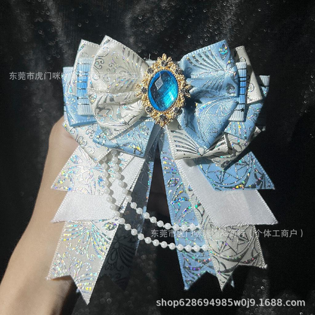 Gorgeous original support stick bow pain bag carat DIY bow lolita decorative headgear edge clip