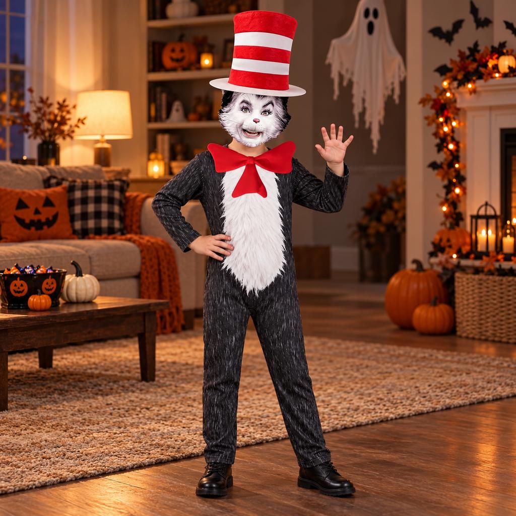 Kids Halloween Cat Onesie