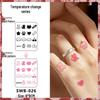 Temperature-Sensitive Succubus Finger Color-Changing Waterproof Tattoo Sticker - Cute Cartoon Design