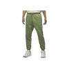Jordan Wordmark Series Solid Casual Cuffed Knit Sport Pants Men Bottoms Light-Olive-Yellow FJ0697-340