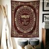 Naruto Nine Tails Fusion Wall Tapestry Aesthetic Wall Hanging Printed Fabric Blanket Decorative Tapestries For Bedroom Living Room Home Decor