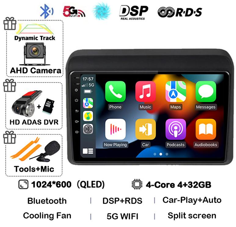 Android 14 Carplay Auto Stereo For Suzuki ERTIGA 2018 2019 2020 Car Radio Multimedia Video Player Car GPS 2 Din DVD 360 Camera