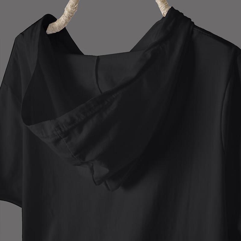 Women's Loose Hooded Short-Sleeve T-Shirt