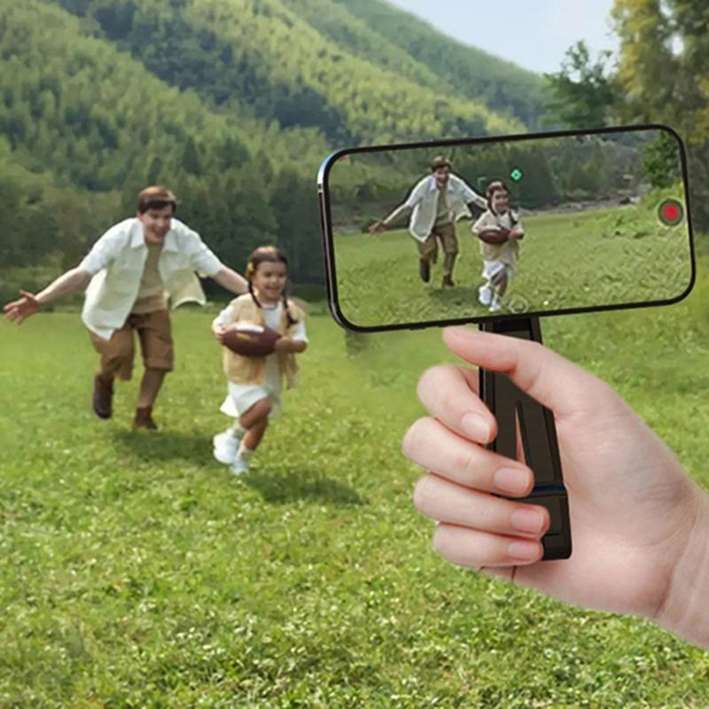 Stabiles Dreieckiges Design Handyhalterung Rack Stütze Magnetfuß 360° Drehung für Videoanrufe Aufnahme Inhaltserstellung