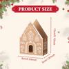 Christmas Treat Box Party Supplies Favor Paper Portable Gingerbread House Gift Container for