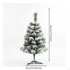SnowFlocked Small Christmas Tree | Miniature, Tabletop Tree, for Indoor 45CM 40T Plastic