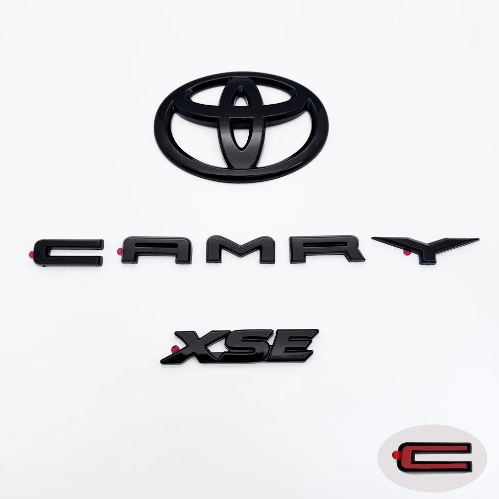 

Suitable for Toyota 8th Generation Camry 2018-2023 XSE SE LE Trunk Badge Cover Matte Black Glossy Black Modified Car Logo