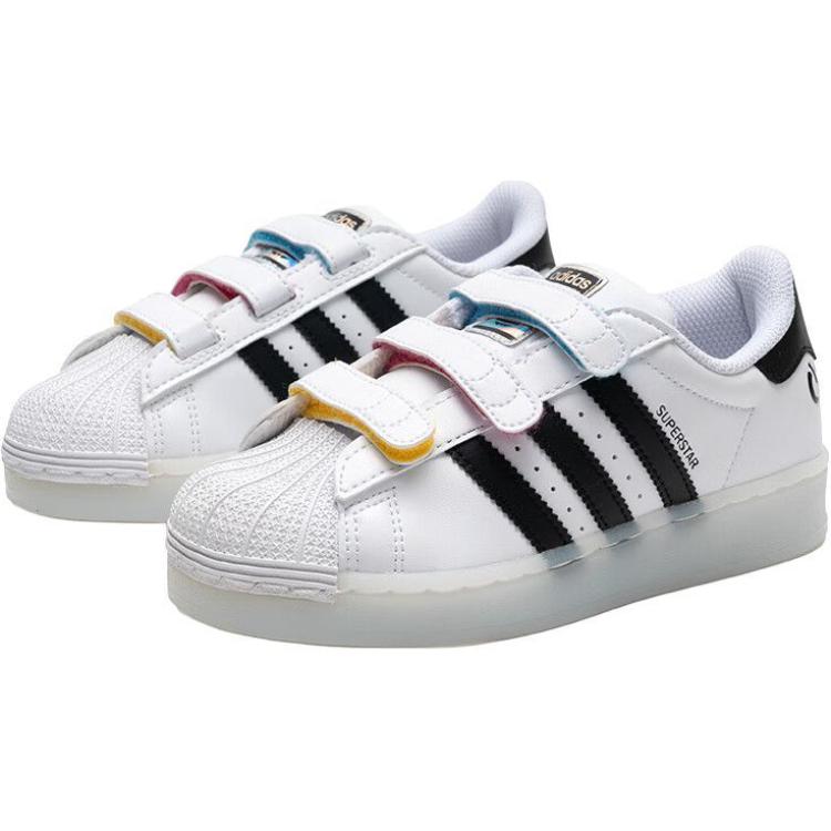Adidas Superstar CF C LED Lights Pack - White Black Kids Sneakers Cloud-White Core-Black Sky-Rush JI0506