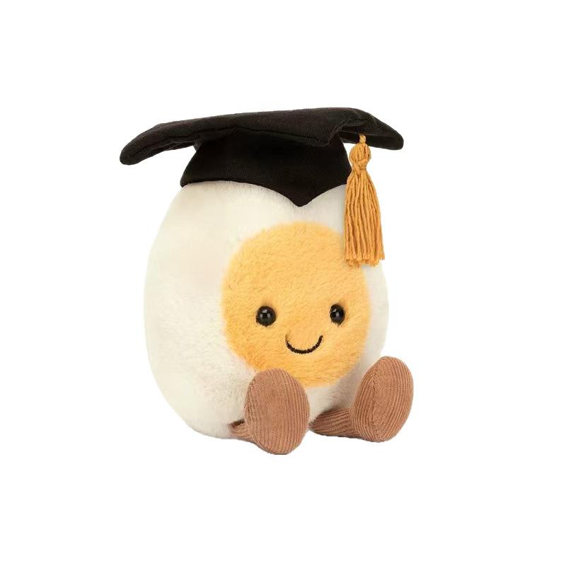 

Series Super Cute and Fun Doctor s Boiled Egg Plush Companion Comfort Doll Graduation Gift 14cm