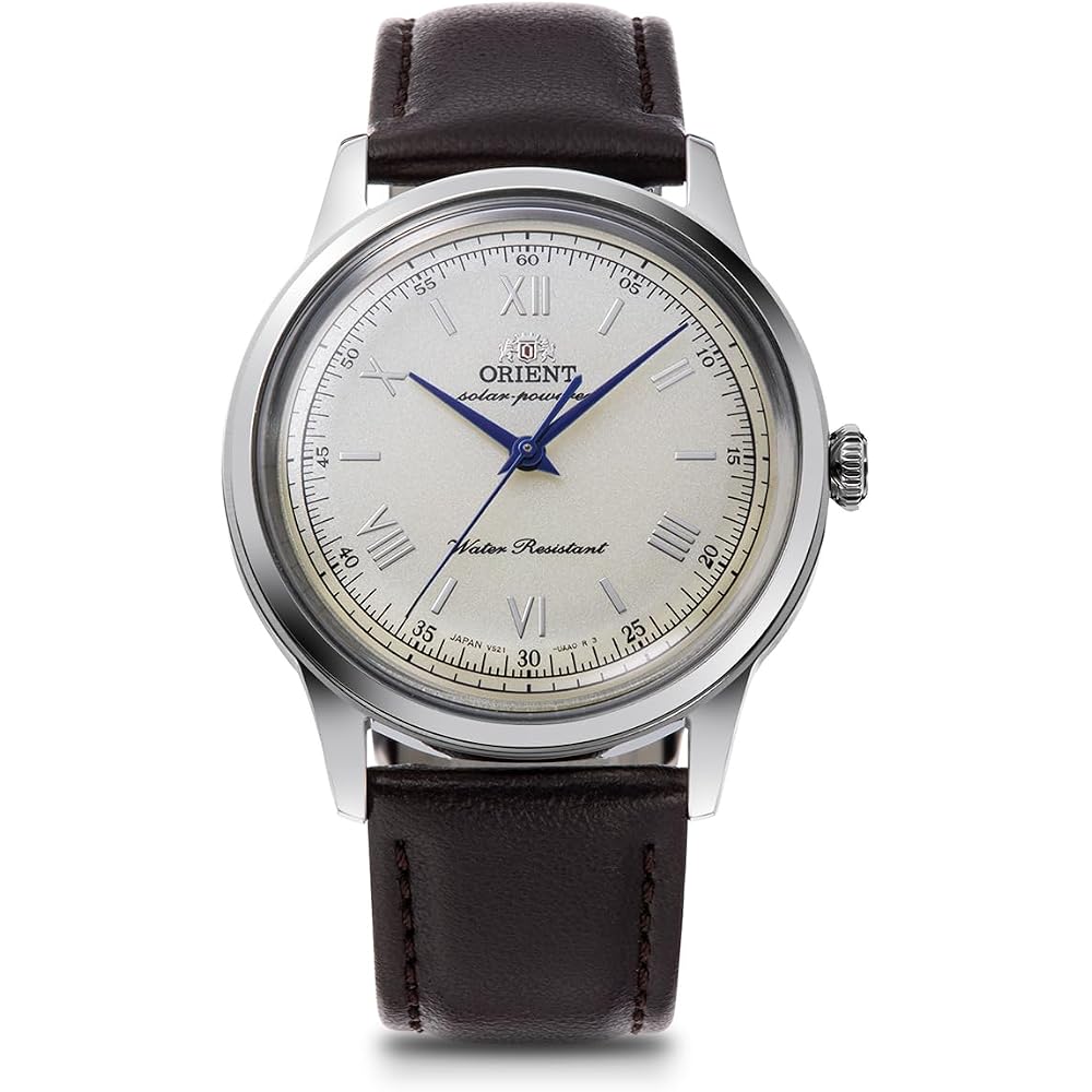 [Orient Watch] Orient Bambino Solar Powered Wristwatch, RN-WK0003G, Men s, Ivory, with Domestic Manufacturer s Warranty.