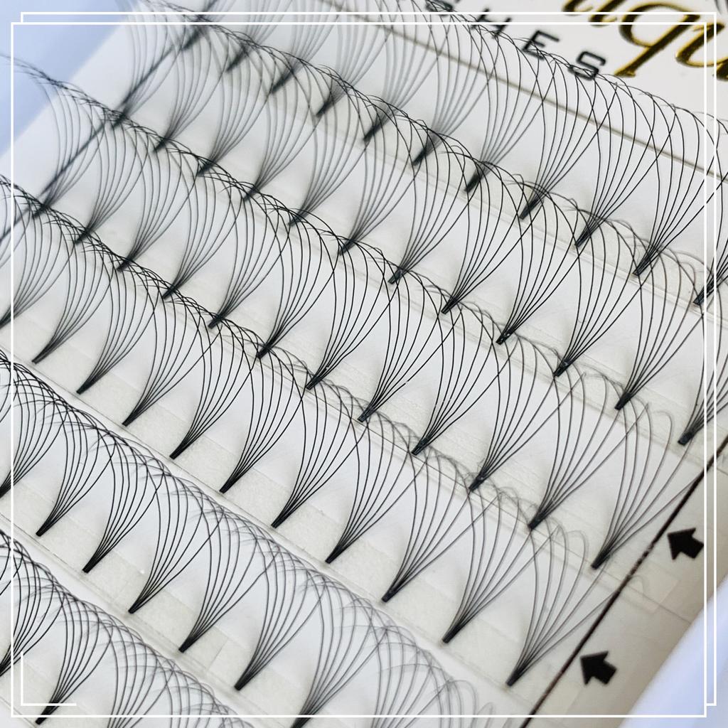 Short Stem  Premade Fans  Natural Eyelash Extensions 6d  0.07 0.10 Eyelash Extensions Lash Extensions