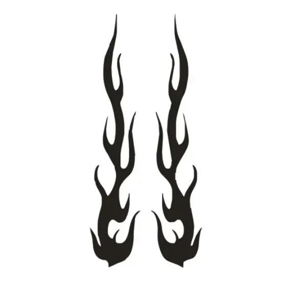 Autocolant universal DIY flacără vinil Decal impermeabil pentru mașina motocicletă rezervor de gaz impermeabil motocicletă flacără autocolant kit decalcomanii