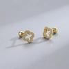 New Fashion Heart Stud Earrings for Women Hypoallergenic Screw Cartilage Helix Earring Girls Piercing Accessories Jewelry Gifts