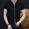 Men's Stand Collar Casual Cardigan - Large, Loose Fit for Spring/Autumn