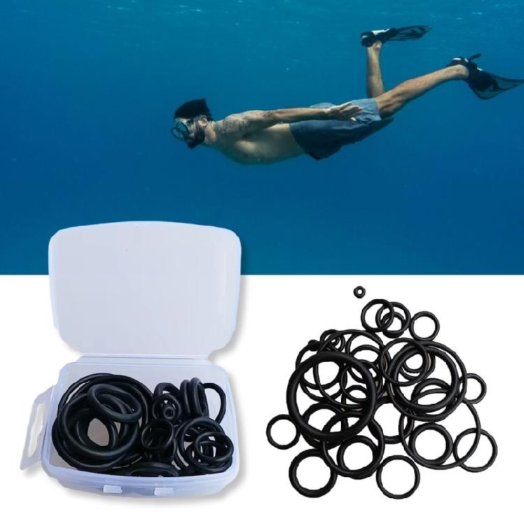 36Pcs Rubber Gasket Dives Hose Tanks Valves Regulator Sealed Rings Scubas Diving Sealing Rings Diving Accessories Enduring