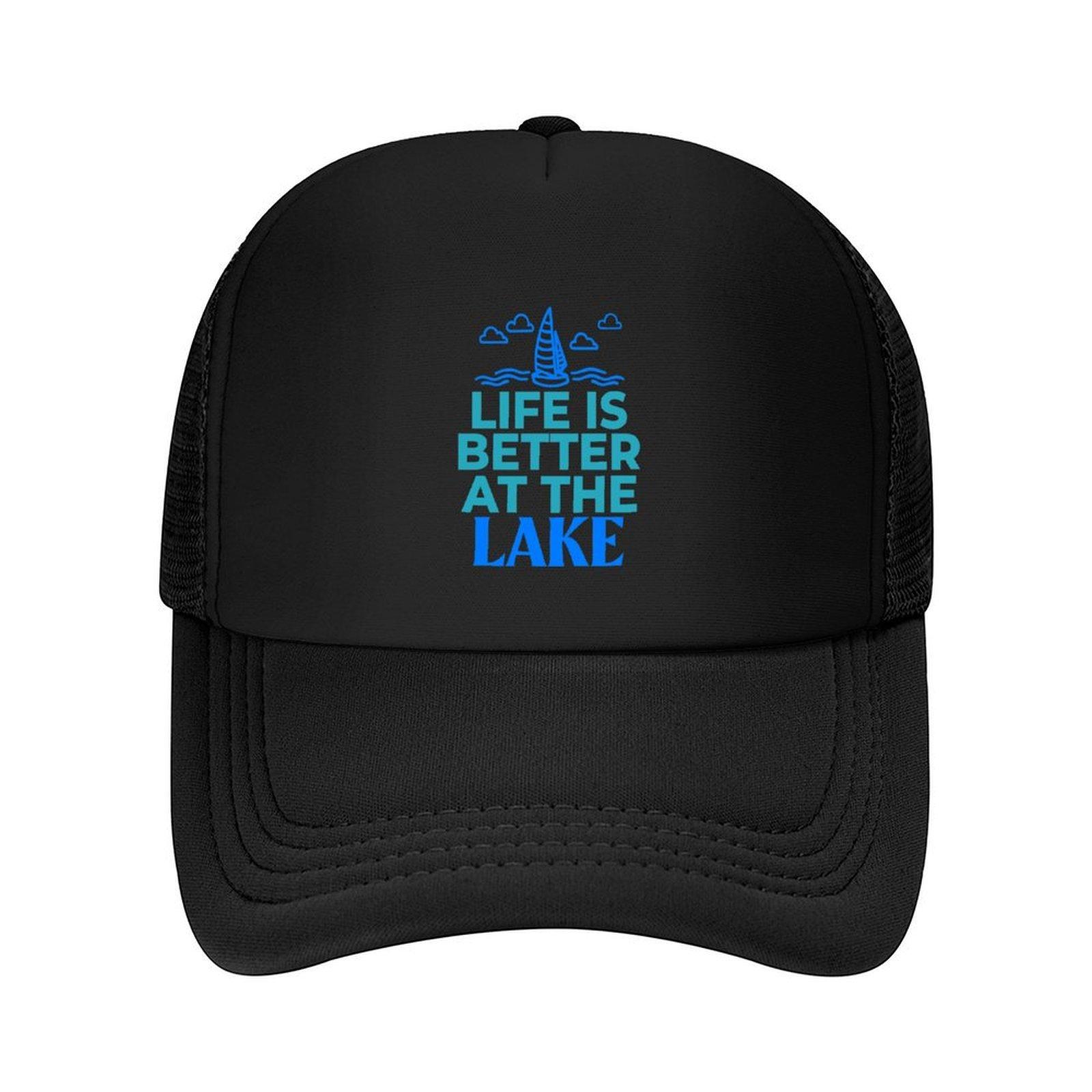 

Life Is Better At The Lake Baseball Cap Anime Big Size Hat New In Hat foam party Hat Women s Golf Clothing Men s