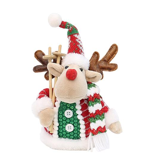 Christmas Decorations Reindeer Snowman Ornament Cartoon Festive Hanging Decor for Home Party Tree Indoor