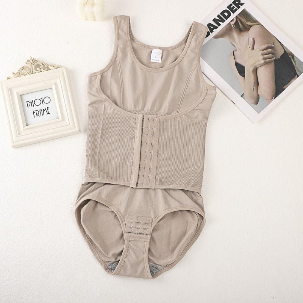 High Compression Womens' Waist Trainer Multi-rows Hook Postpartum Slimming Sheath  Shapewear