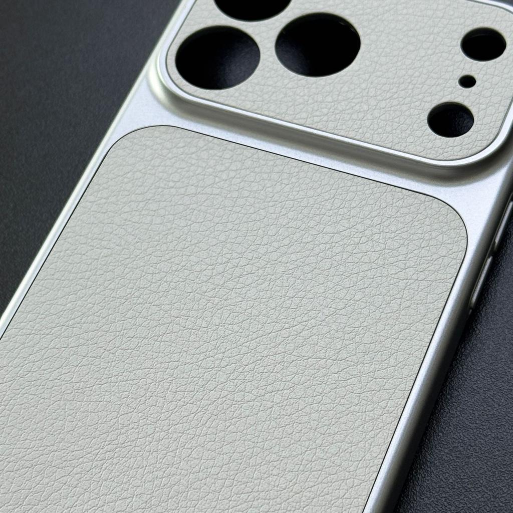 Large Window Synthetic Leather Casing for iPhone Pure Navy Blue Printed Patterned Plain Shell Soft Case Protective Cover | BP B030