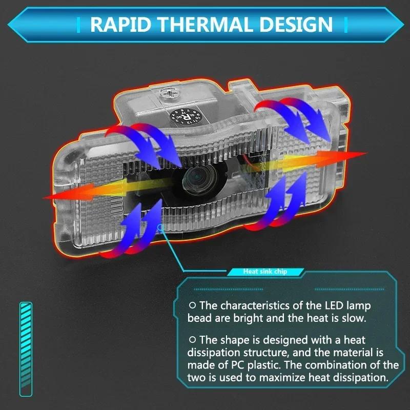 AFP2 Car Door Lamp Logo Projector For Citroen C3XR HU83/VA2 Blade CE0536 C4 C2 C5 C6 C4LCACTUS Car Door Welcome Logo Projector Light
