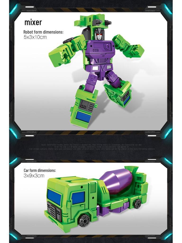 6-in-1 Transforming Construction Vehicle & Robot Toy for Kids
